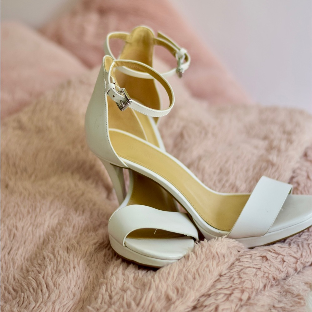 Michael Kors White High Heel Sandals